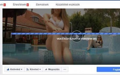 A Facebook videó borítót tesztel az oldalakon